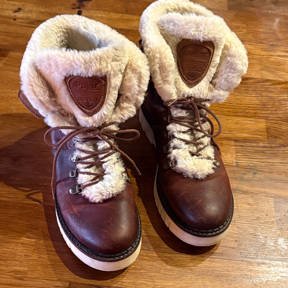 Pajar Brown and Cream Winter Boots